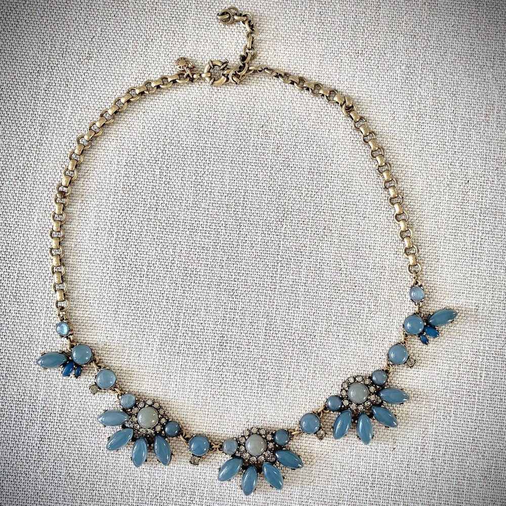 J. Crew Vintage Statement Necklace in Blue